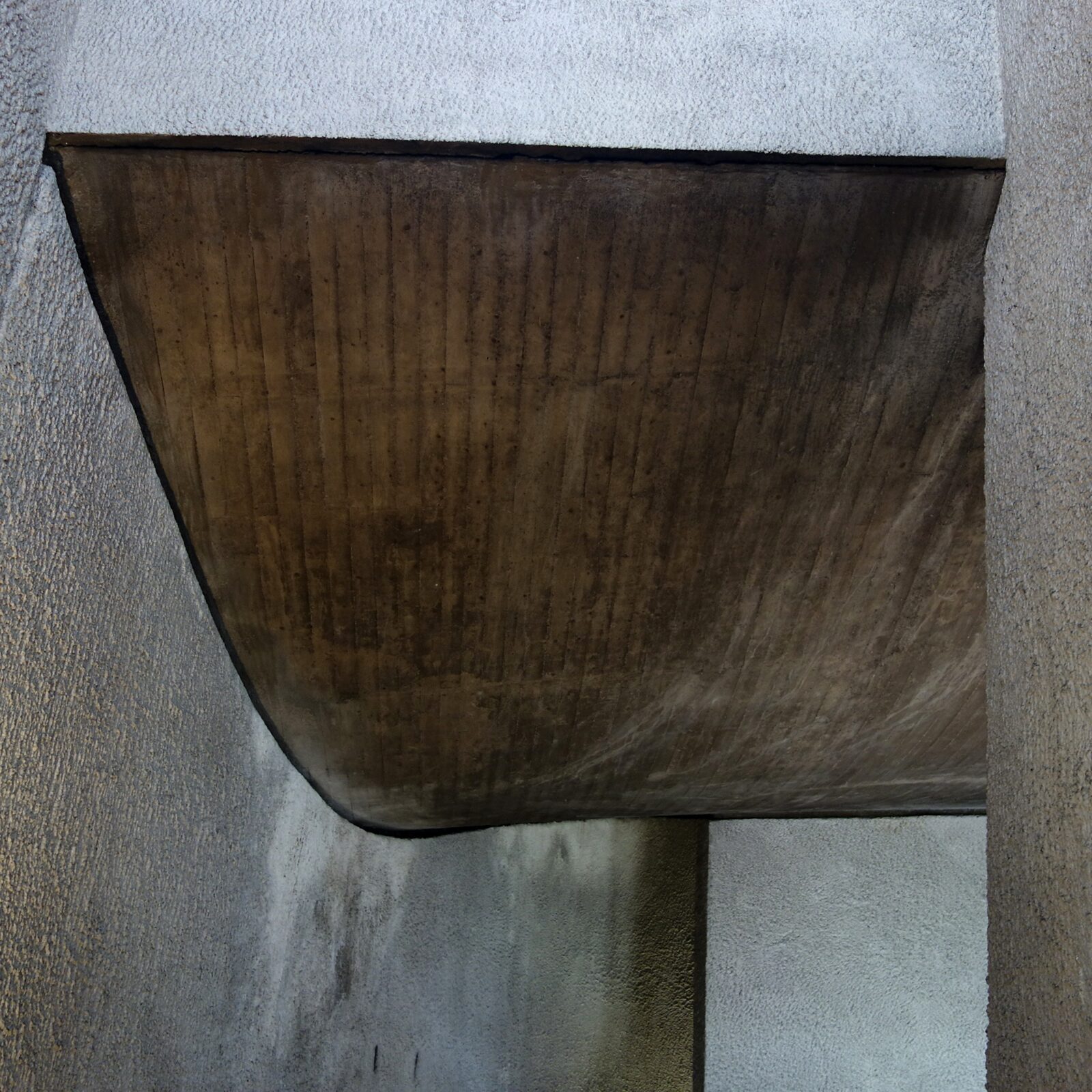 Volume de béton en surplomb